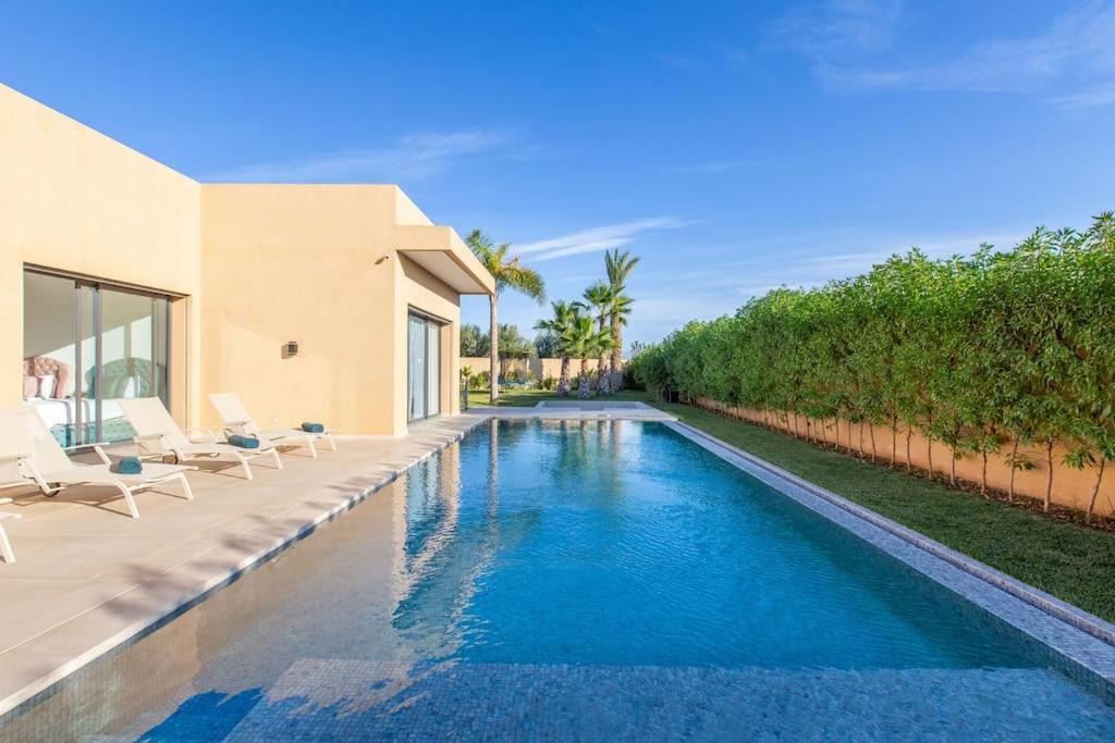 Villa Hawai, Ss Vis A Vis Avec Espace De Sport , Piscine Chauffee Marraquexe Exterior foto