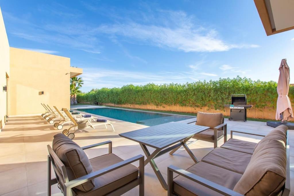 Villa Hawai, Ss Vis A Vis Avec Espace De Sport , Piscine Chauffee Marraquexe Exterior foto